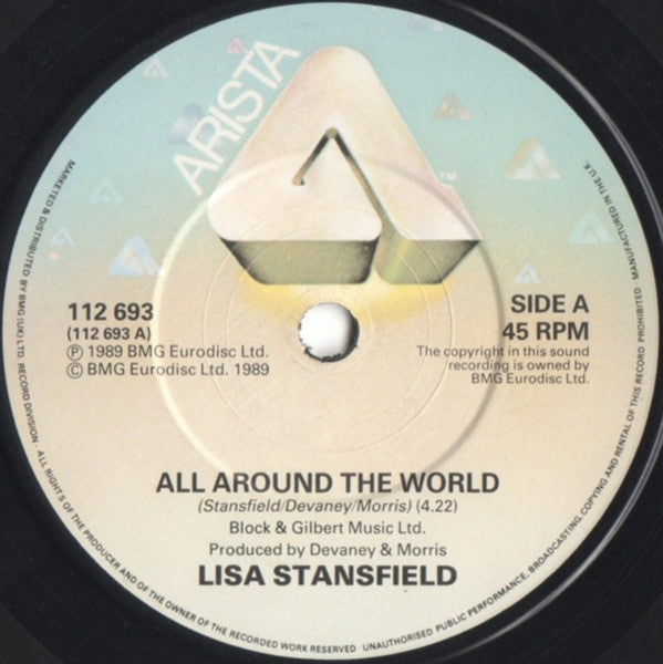Lisa Stansfield - All Around The World - Used Vinyl Record 7" image 7