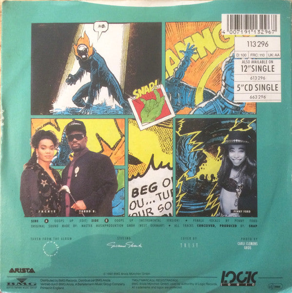 Snap! - Ooops Up - Used Vinyl Record 7" image 2