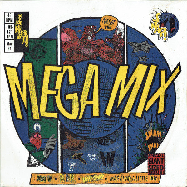 Snap! - Mega Mix - Used Vinyl Record 7" image 1
