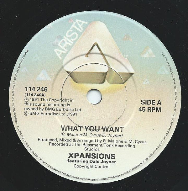 Xpansions - What You Want - Used Vinyl Record 7" image 3