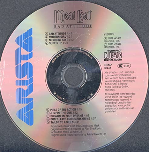 Meat Loaf - Bad Attitude - CD image 3