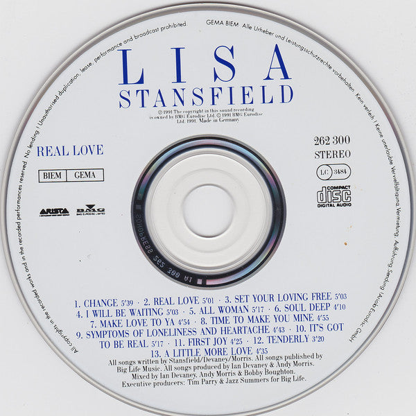 Lisa Stansfield - Real Love - Used CD image 3