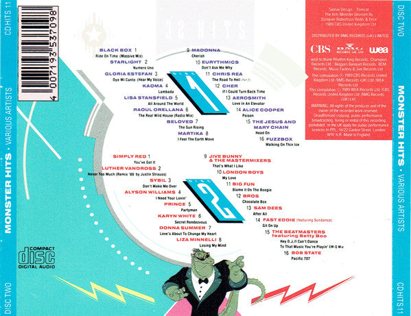 Various - Monster Hits - Used CD image 2