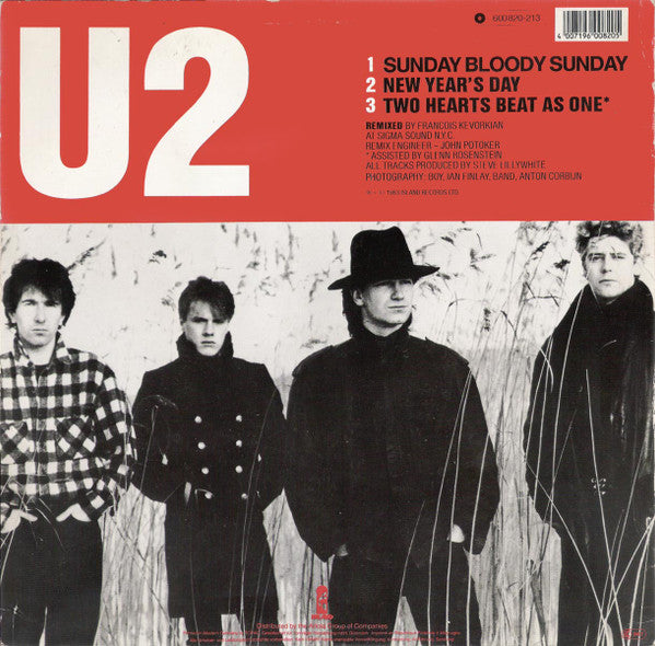 U2 - Sunday Bloody Sunday + Special U.S. Remixes - Used Vinyl Record 12 image 2