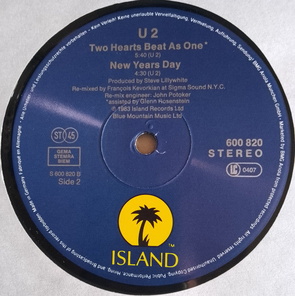 U2 - Sunday Bloody Sunday + Special U.S. Remixes - Used Vinyl Record 12 image 4