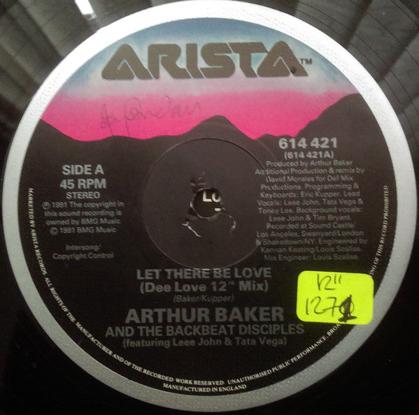 Arthur Baker And The - Let There Be Love - Used Vinyl Record 12" image 3