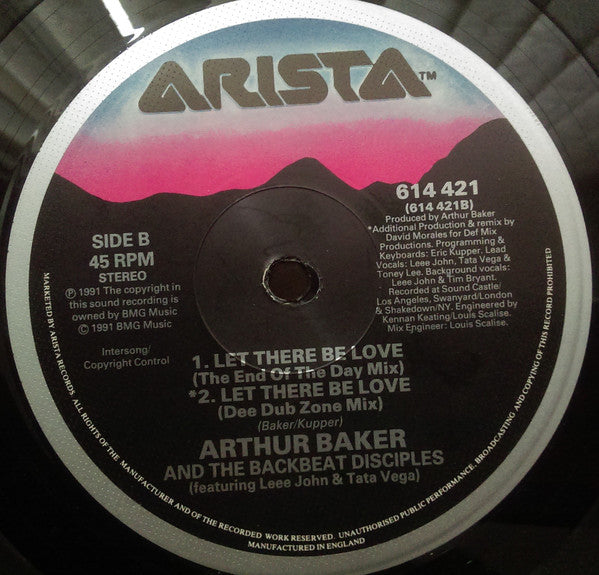 Arthur Baker And The - Let There Be Love - Used Vinyl Record 12" image 4