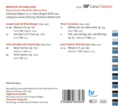 KAMMERCHOR/WIENER PR - MITTEN WIR IM LEBEN SIND - ROM - CD image 2