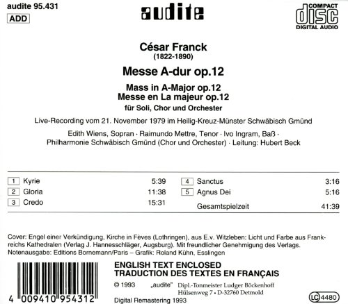 Messe A-dur Op. 12 ( - CD image 2