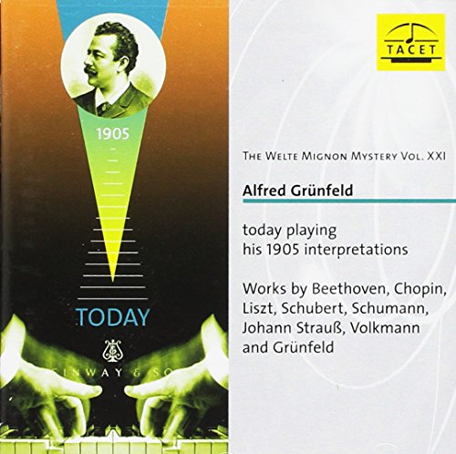 GRUNFELD ALFRED - WELTE MIGNON MYSTERY VOL. XXI - CD image 1