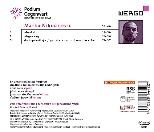 HR-SO FRANKFURT/RFSO - NIKODIJEVIC - ABSOLUTIO - CD image 2