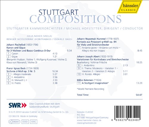 HOFSTETTER STUTTGART - STUTTGART COMPOSITIONS - CD image 2