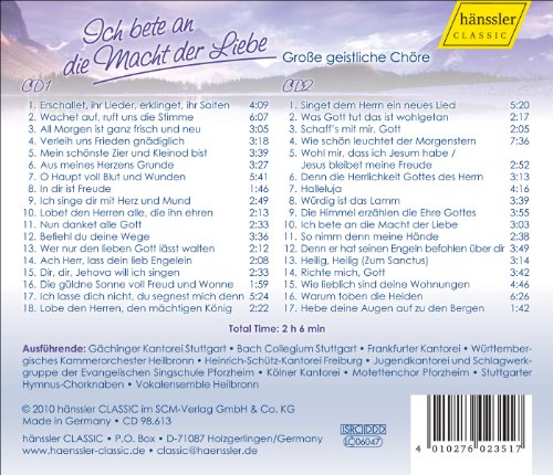 RILLING STUTTGARTER - ICH BETE AN DIE MACHT DER LIEB - CD image 2
