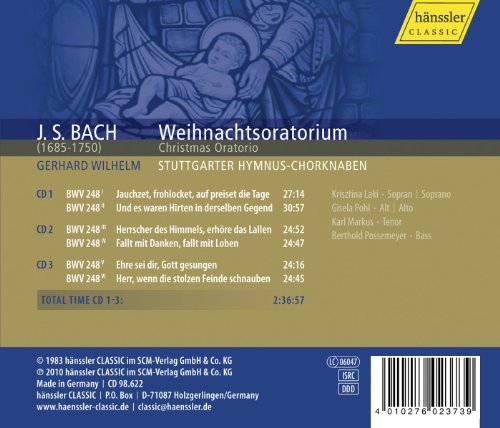 WILHELM STUTTGARTER - BACH: CHRISTMAS ORATORIO - CD image 2