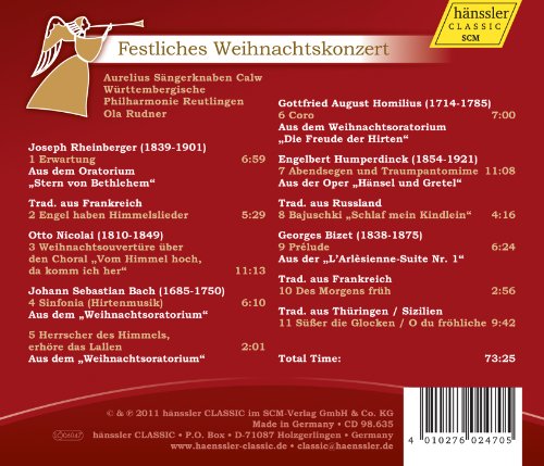 Aurelius Sangerknabe - Festliches Weihnachtskonzert - CD image 2