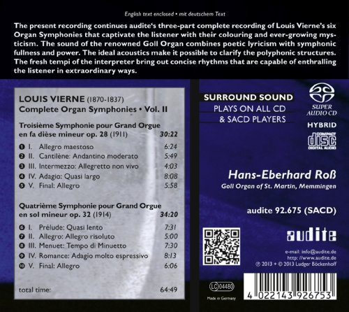 Louis Vierne - : Complete Organ Symphonies - CD image 2