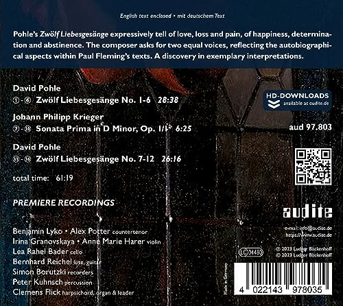 BENJAMIN LYKO;ALEX P - DAVID POHLE LIEBESGESANGE - CD image 2