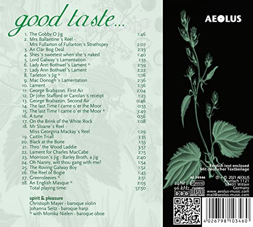Spirit & Pleasure - Baroque Folk From Ireland, Scotland & England - C image 2