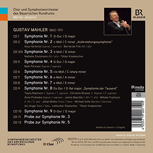 SYMPHONIEORCHESTER D - MARISS JANSONS CONDUCTS GUSTAV - CD image 2