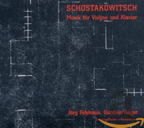 FASSMANN/ANGER - SHOSTAKOVICH:VIOLIN & PIANO - CD image 1