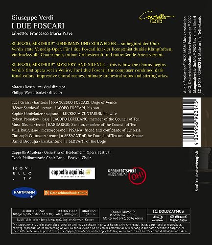 CZECH PHILHARMONIC C - GIUSEPPE VERDI I DUE FOSCARI - BLUR image 2