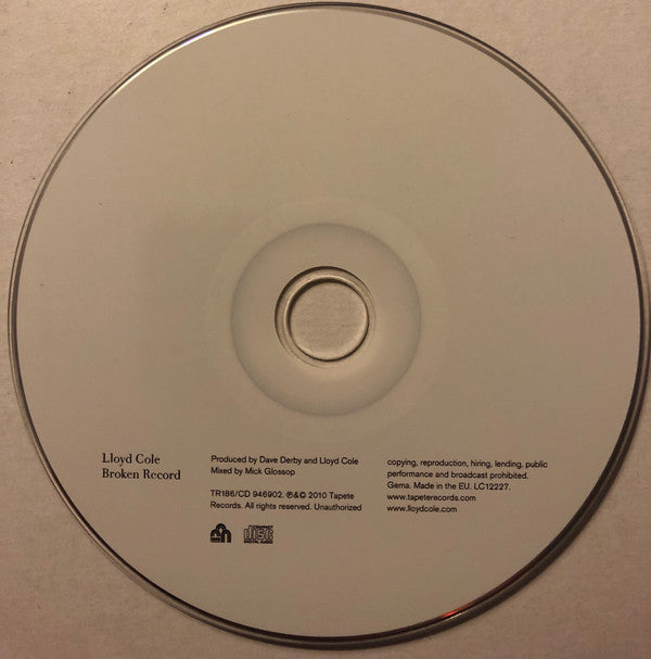 Lloyd Cole - Broken Record - CD image 4