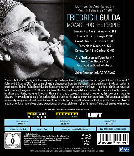 FRIEDRICH GULDA / JA - FRIEDRICH GULDA - MOZART FOR T - BLUR image 2