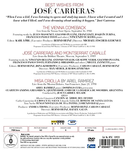 CUARTETO ANDINO / CO - BEST WISHES FROM JOSE CARRERAS - DVD image 2