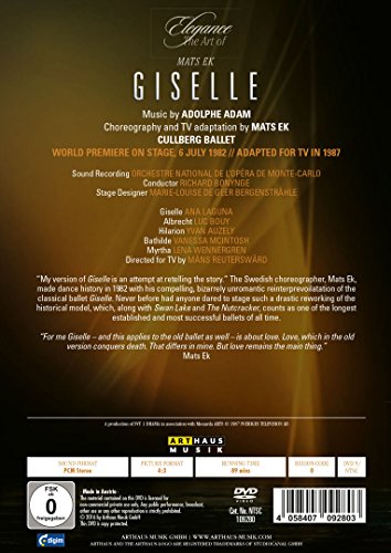 CULLBERG BALLET / OR - ADOLPHE ADAM GISELLE - DVD image 2