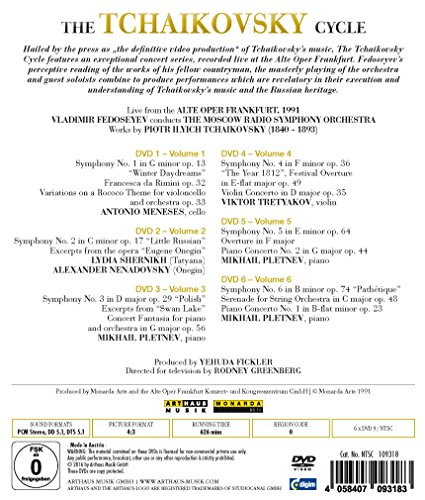 MOSCOW RADIO SYMPHON - TCHAIKOVSKY CYCLE - DVD image 2