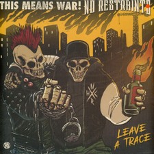 THIS MEANS WAR / NO - LEAVE A TRACE [SPLIT ALBUM] (TRANSLITE ORANGE) - image 1