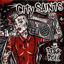 CITY SAINTS - PUNK'N'ROLL (SPLATTER ON BABYBLUE VINYL 2LP) - Vinyl Reco image 1