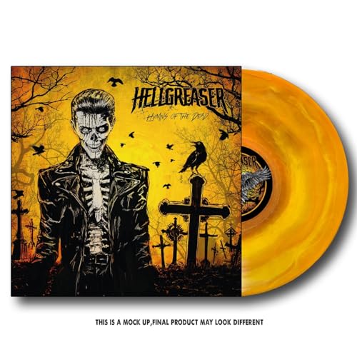 HELLGREASER - HYMNS OF THE DEAD (LTD ORANGE-YELLOW SWIRL VINYL) - Vinyl image 2