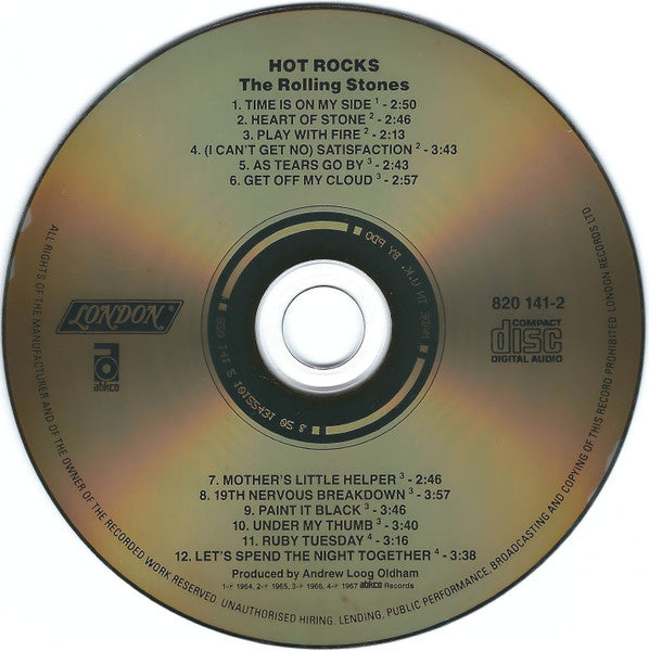 Rolling Stones - Hot Rocks 1964-1971 - Used CD image 4