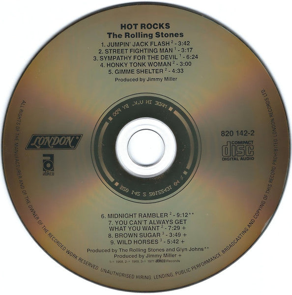 Rolling Stones - Hot Rocks 1964-1971 - Used CD image 5