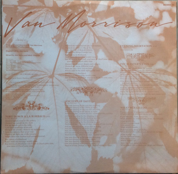 Van Morrison - A Sense Of Wonder - Used Vinyl Record image 5