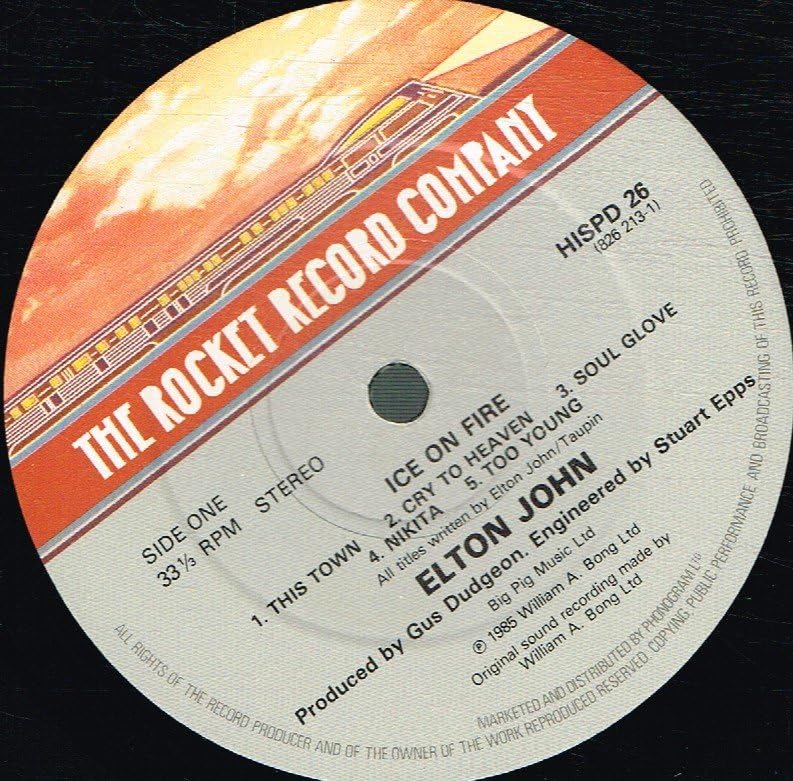 Elton John - Ice On Fire - Used Vinyl Record image 3