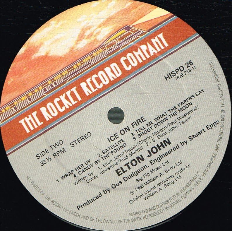 Elton John - Ice On Fire - Used Vinyl Record image 4