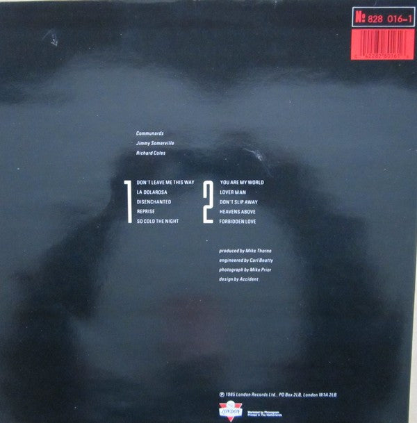 Communards - Communards - Used Vinyl Record image 2