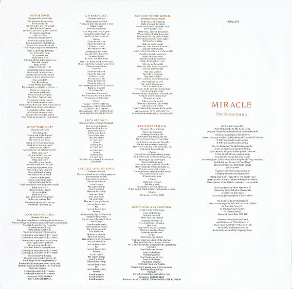 Kane Gang - Miracle - Used Vinyl Record image 5