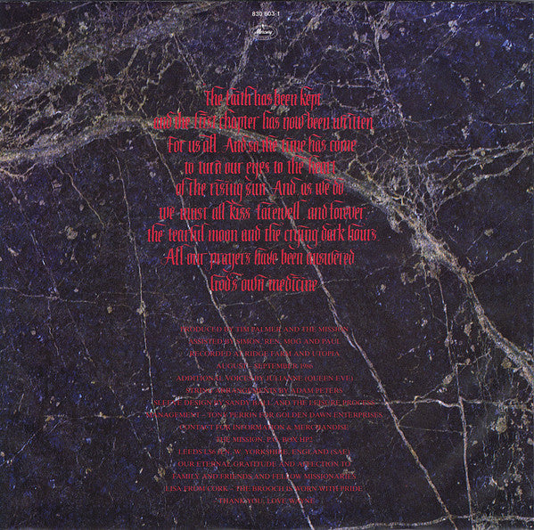 Mission - Gods Own Medicine - Used Vinyl Record image 5