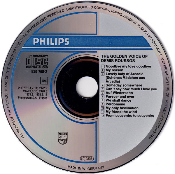 Demis Roussos - Golden Voice Of - CD image 3