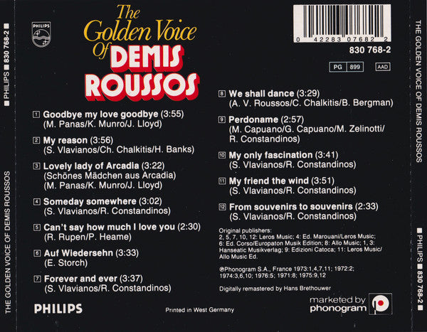 Demis Roussos - Golden Voice Of - CD image 7