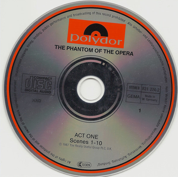 Andrew Lloyd Webber - Phantom Of The Opera (Original Cast Recording) - image 8
