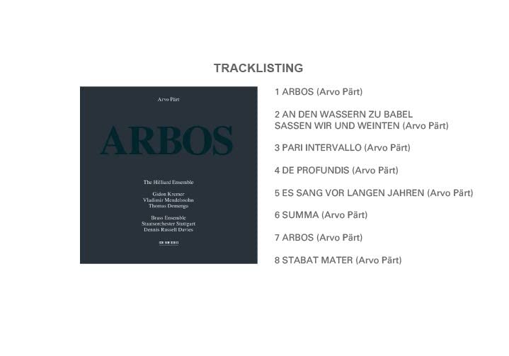 Arvo Part - Arbos - CD image 2