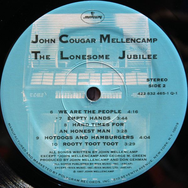 John Cougar Mellenca - Lonesome Jubilee - Used Vinyl Record image 5