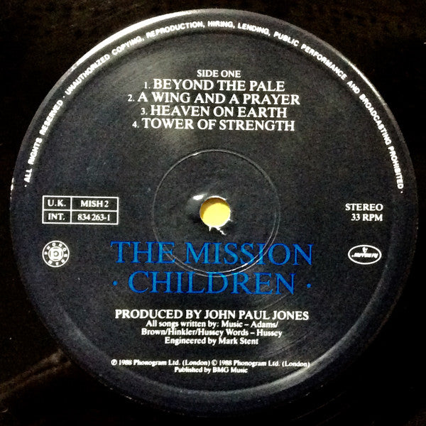 Mission - Children - Used Vinyl Record image 3