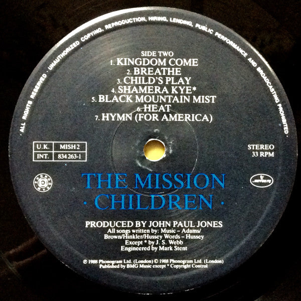 Mission - Children - Used Vinyl Record image 4