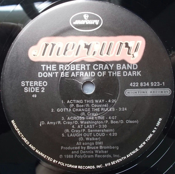 Robert Cray Band - Don't Be Afraid Of The Dark - Used Vinyl Record image 4