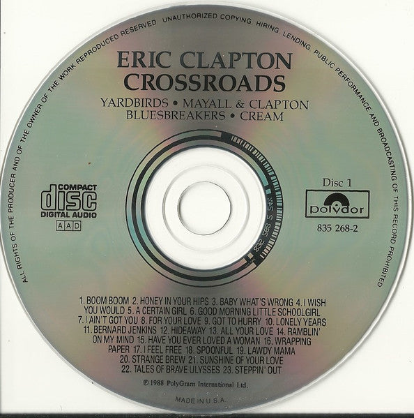 Eric Clapton - Crossroads - Used CD image 3